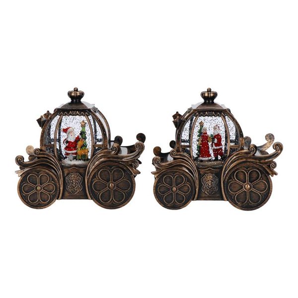 ΚΑΡΟΤΣΑΚΙ ΚΟΛΟΚΥΘΑΣ 2/ass ΝΕΡΟΥ LED ΜΠΑΤΑΡΙΑΣ ΜΠΡΟΝΖΕ 20x11,5x18,5cm