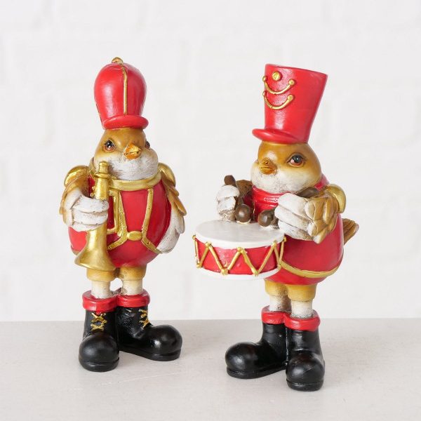 ΠΟΥΛΙ ΦΙΓΟΥΡΑ 2/ass ΜΟΥΣΙΚΟΣ Juanito 5Χ8Χ12 cm ΚΟΚΚΙΝΟ ΛΕΥΚΟ ΧΡΥΣΟ polyresin