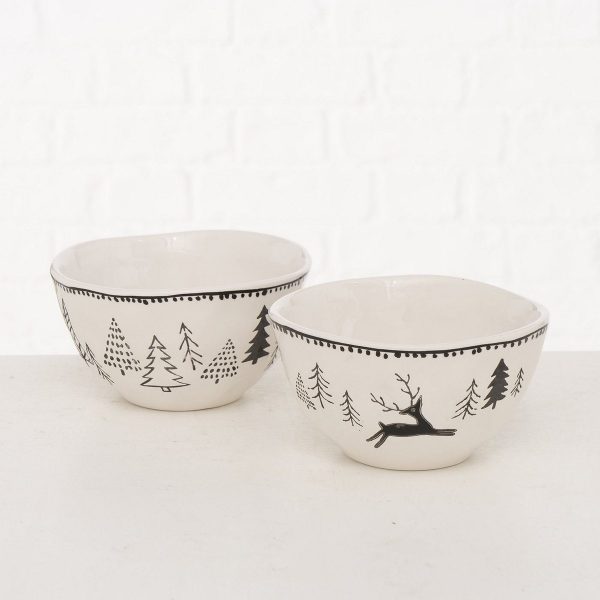 ΜΠΟΛ 2/ass Madalyn ΣΧΕΔΙΟ ΔΕΝΔΡΑ/ΕΛΑΦΙ ΑΣΠΡΟ/ΜΑΥΡΟ ΔΟΛΟΜΙΤΗΣ H8cm D15cm