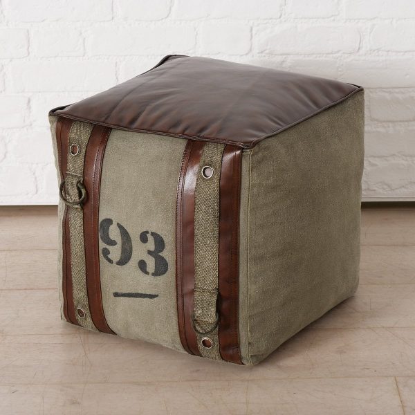 ΣΚΑΜΠΩ  Brena ΚΑΦΕ 45Χ45Χ45 cm Cotton recycled