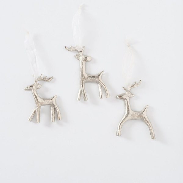 ΣΤΟΛΙΔΙ ΕΛΑΦΙ 3/ass Elvina H13cm L9cm ΑΣΗΜΙ ΑΛΟΥΜΙΝΙΟ