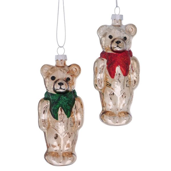 ΣΤΟΛΙΔΙ 2/ass ΑΡΚΟΥΔΟΣ Teddy ΧΡΥΣΟ L5,5cm H12cm ΓΥΑΛΙ