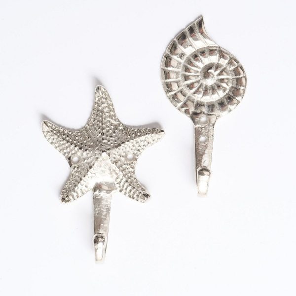 ΚΡΕΜΑΣΤΡΑ 2/ass ΑΣΤΕΡΙΑΣ/ΚΟΧΥΛΙ Narima  4Χ14cm  ΑΣΗΜΙ ΑΛΟΥΜΙΝΙΟ