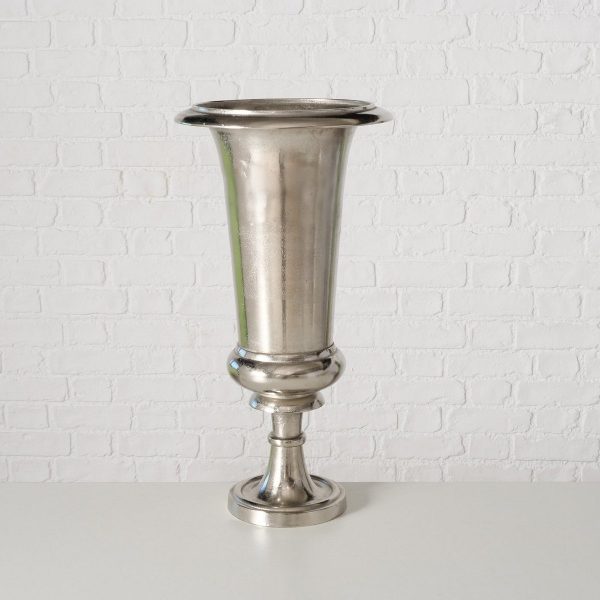 ΒΑΖΟ ΔΙΑΚΟΣΜ Marline D33 H63cm ΑΣΗΜΙ ΑΛΟΥΜΙΝΙΟ