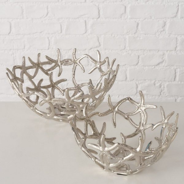 ΜΠΟΛ Merita Set/2 Starfish Η 12 / 14cm  D24 29 cm ΑΣΗΜΙ ΑΛΟΥΜΙΝΙΟ