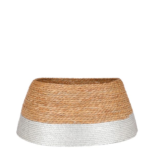 ΠΟΔΙΑ ΔΕΝΤΡΟΥ ΦΥΣΙΚΟ/ΑΣΗΜΙ H26 D58cm  seagrass