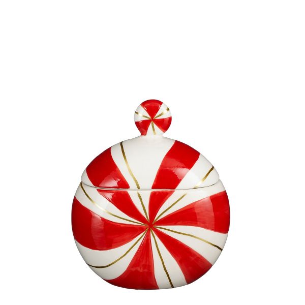 ΔΟΧΕΙΟ ΑΠΟΘΗΚΕΥΣΗΣ ΣΧΕΔΙΟ ΚΑΡΑΜΕΛΑ  ΑΣΠΡΟ ΚΟΚΚΙΝΟ ΔΙΑΚΟΣΜ 18Χ11Χ21cm