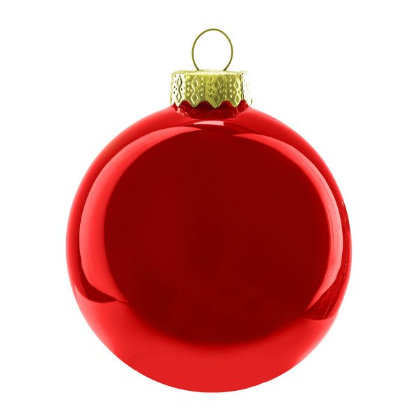 ΚΟΥΤΙ ΜΠΑΛΑ 16τμχ ΣΚ.ΚΟΚΚΙΝΟ VETRO 8cm ΓΥΑΛΙ