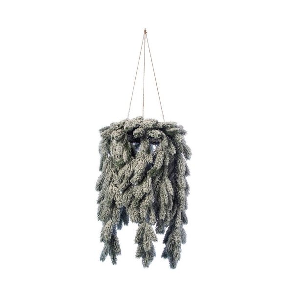 ΣΤΕΦΑΝΙ ΕΛΑΤΟ ΚΡΕΜΑΣΤΟ ΧΙΟΝΙΣΜΕΝΟ H70CM D40CM