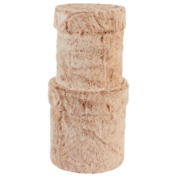 ΚΟΥΤΙ SET/2 ΚΥΛΙΝΔΡΙΚΟ ΓΟΥΝΑ ΚΑΦΕ M.G. H20-22 D16-20cm