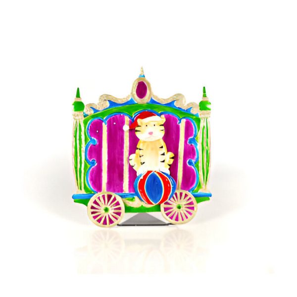 ΠΟΛΥΧΡ.ΤΙΓΡΗ ΣΕ ΜΠΑΛΑ ΣΕ ΒΑΓΟΝΙ ΤΡΕΝΟΥ 9,5X1X10"H