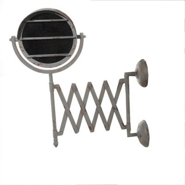 GREY ΜΕΤΑΛΛΙΚΟΣ ΠΤΥΣΣΟΜΕΝΟΣ ΚΑΘΡΕΠΤΗΣ ΜΕ ΜΕΤ. ΜΠΑΡΕΣ ΜΠΡΟΣΤΑ 26X28X55