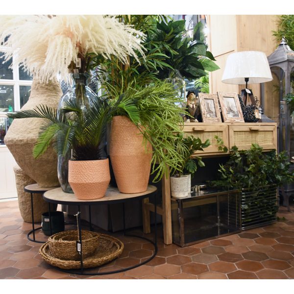 SET/2 ΤΡΑΠΕΖΙΑ ΣΑΛΟΝΙΟΥ D: 70X40CM / D: 50Χ36 CM ΕΠΙΦΑΝΕΙΑ VIEUX BOIS ΣΤΡΟΓΓΥΛΑ ΜΕ ΜΕΤΑΛΛΙΚΗ ΒΑΣΗ