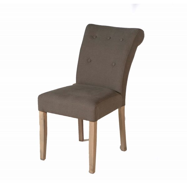 ΚΑΡΕΚΛΑ 50X72X92 CM CAMBRIDGE ΜΕ ΚΟΥΜΠΙΑ ΥΦΑΣΜΑ LINEN SHITAKE ΠΟΔΙΑ VIEUX BROSSE