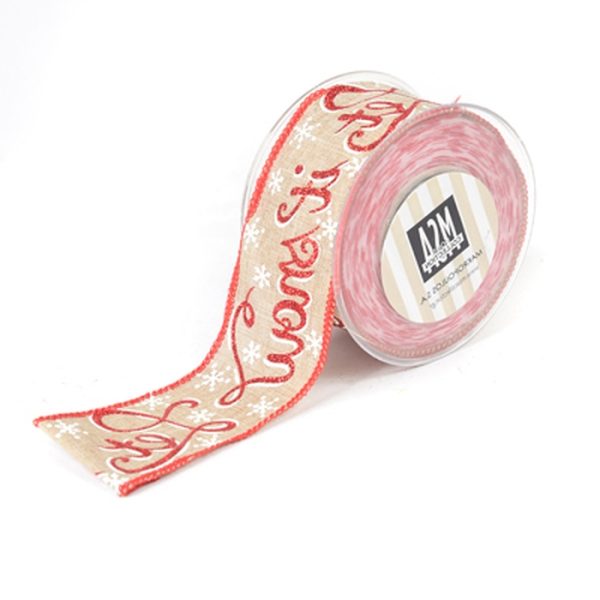 ΚΟΡΔΕΛΑ GLITER LET IT SNOW 5CMX9.10 M