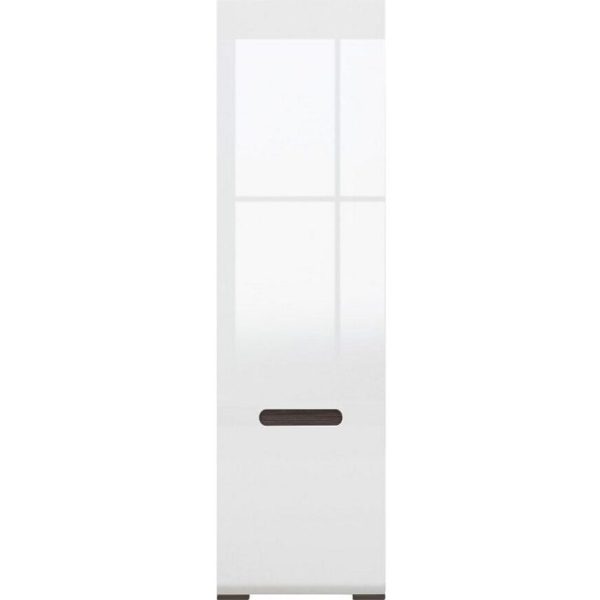 ΝΤΟΥΛΑΠΑ ΜΟΝΗ 60/210/41cm NEW YORK 016 ΛΕΥΚΟ ΓΥΑΛΙΣΤΕΡΟ / WENGE MAGIC ΜΕΛΑΜΙΝΗ (ΠΕΡΙΛΑΜΒΑΝΕΤΑΙ ΟΔΗΓΟΣ ΣΥΝΑΡΜΟΛΟΓΗΣΗΣ)