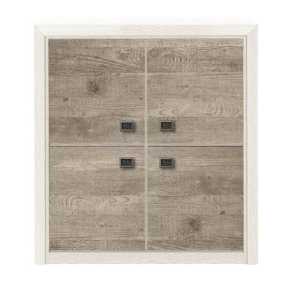 ΝΤΟΥΛΑΠΙ ΑΠΟΘΗΚΕΥΣΗΣ 103,50/114/40cm LONDON 015 ARIZONA PINE / SHIP OAK ΜΕΛΑΜΙΝΗ (ΠΕΡΙΛΑΜΒΑΝΕΤΑΙ ΟΔΗΓΟΣ ΣΥΝΑΡΜΟΛΟΓΗΣΗΣ)