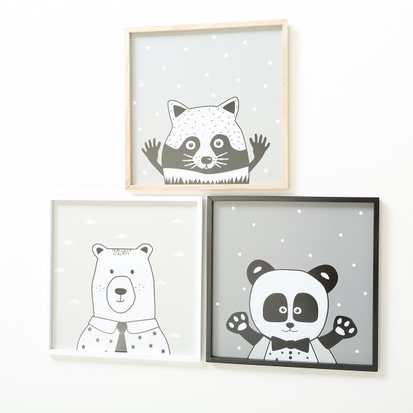 ΠΙΝΑΚΑΚΙΑ 3/ass ΖΩΑΚΙΑ Cool 30x30cm MDF