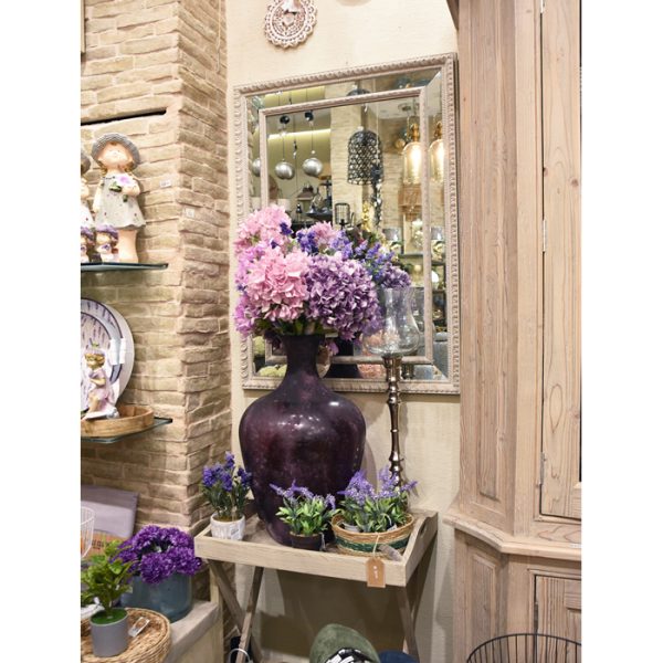 ΚΑΘΡΕΠΤΗΣ ΠΑΡΑΛΛΗΛΟΓΡ  110x80cm ΞΥΛΟ  ΜΕ FOSSIL GREY ΚΟΡΝΙΖΑ ΚΑΘΡΕΠΤΗΣ