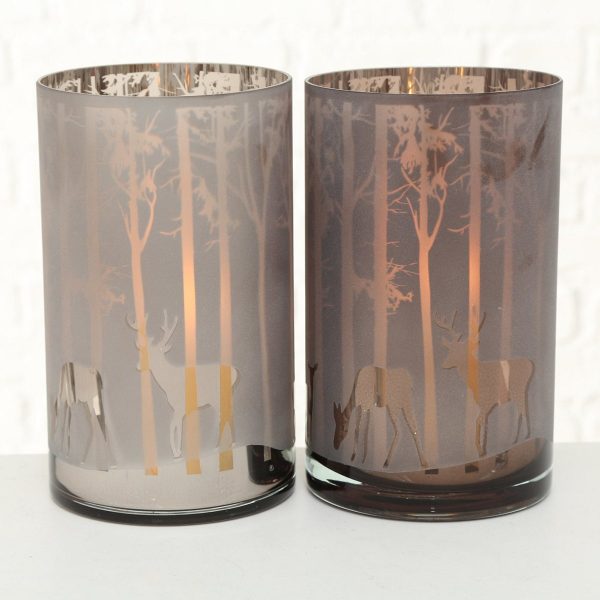 ΚΗΡΟΠΗΓΙΟ Colorado 2/ass D15cm H25cm ΓΥΑΛΙ ΚΑΦΕ