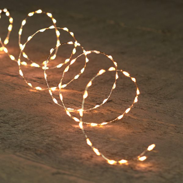 ΦΩΤΑΚΙΑ 330LED ΑΛΥΣΙΔΑ ΑΣΗΜΙ 5M ΘΕΡΜΟ ΛΕΥΚΟ  - 5M LEADCABLE - 6V IP44 TRANSFORMER 6VA 8/16H TIMER