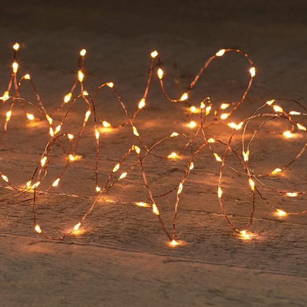 ΦΩΤΑΚΙΑ 200LED ΣΥΡΜΑ ΧΑΛΚΙΝΟ 10M LED CLASSIC  - 5M LEADCABLE - 6V IP44 ΜΕΤΑΣΧΗΜΑΤ 6VA 8/16H TIMER