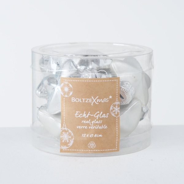 ΑΣΤΕΡΙ ΧΡΙΣΤΟΥΓ. ΚΡΕΜΑΣΤΟ ΑΣΗΜΙ ΣΥΣΚΕΥΑΣΙΑ 12ΤΜΧ H4 D4cm ΓΥΑΛΙ