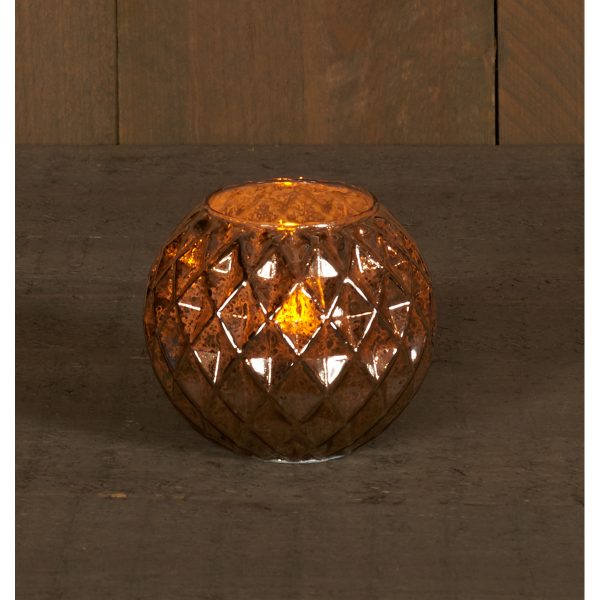 ΚΗΡΟΠΗΓΙΟ  ΑΝΤΙΚΕ ΑΣΗΜΙ ΓΥΑΛΙ ΜΕ ΚΕΡΙ Κ ΚΙΝΟΥΜΕΝΗ ΦΛΟΓΑ ΜΠΑΤΑΡΙΑΣ - 2XAAA WITH 6/18H TIMER / GIFTBOX B.O.T.