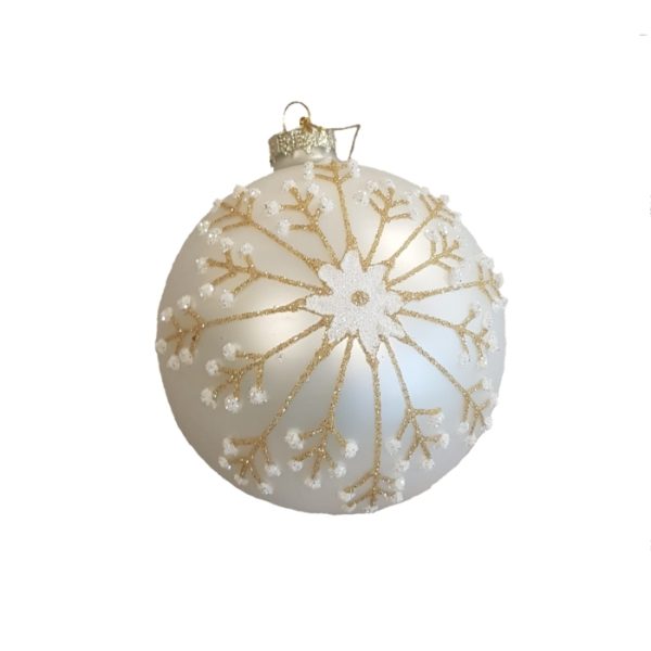 ΜΠΑΛΑ ΧΡΙΣΤΟΥΓΕΝ ΣΧΕΔΙΟ ΑΝΘΑΚΙΑ ΣΑΜΠΑΝΙ D10cm