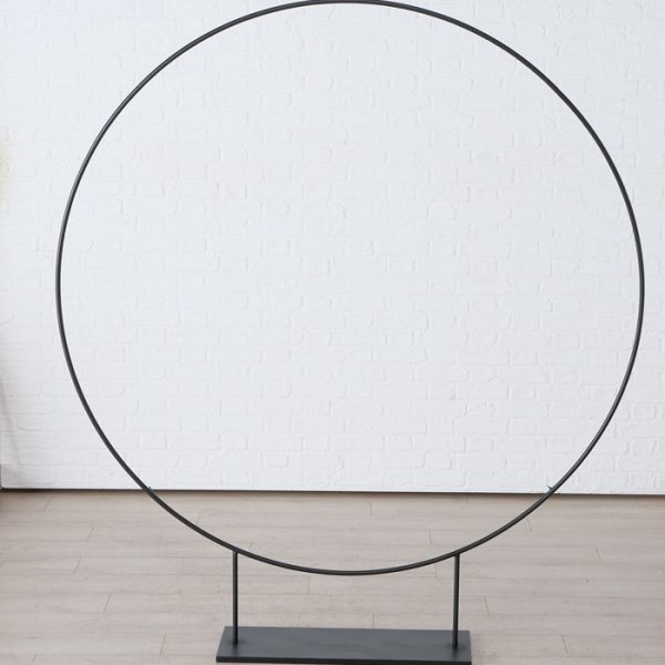 ΚΥΚΛΟΣ ΔΙΑΚΟΣΜ ΣΕ ΒΑΣΗ Rumba H216cm ΜΑΥΡΟ ΜΕΤΑΛΛΙΚΟ