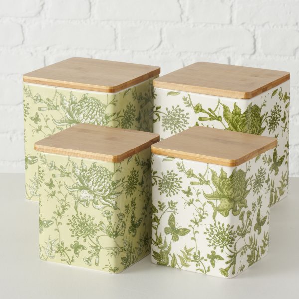 ΔΟΧΕΙΟ ΑΠΟΘΗΚΕΥΣΗΣ 2/ass Set/2 ΣΧΕΔΙΟ ΛΟΥΛΟΥΔΙΑ 13-16CM H17-20cm Peona ΛΕΥΚΟ ΠΡΑΣΙΝΟ Dolomite