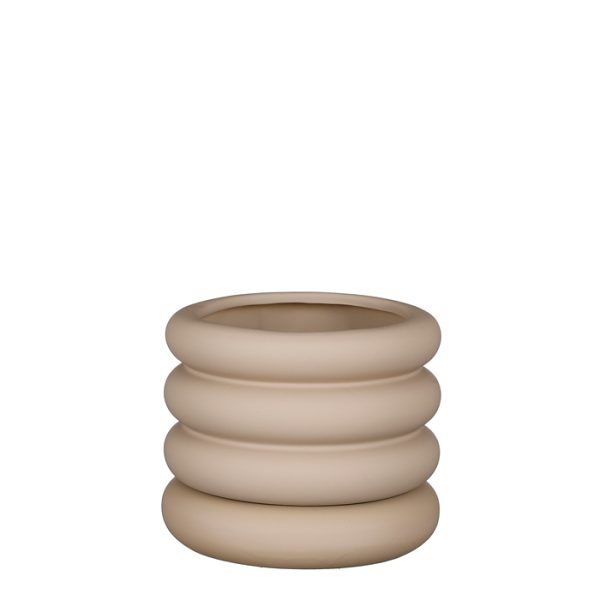 ΚΑΣΠΩ ΓΚΡΙ ΣΧΗΜΑ ΔΑΚΤΥΛΙΟΣ Ilse ΚΕΡΑΜΙΚΟ - h16xd18,5cm