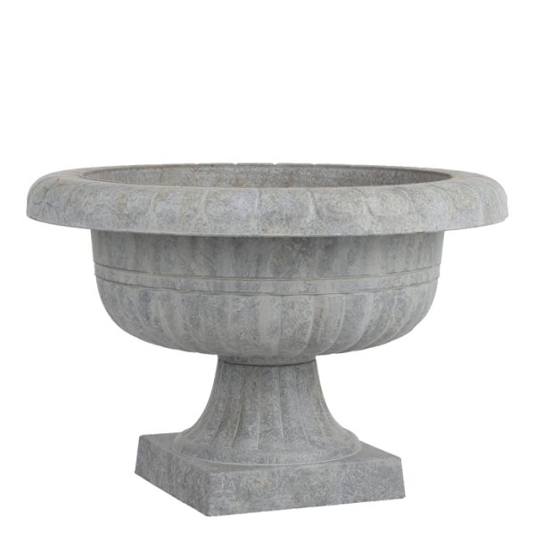 ΚΑΣΠΩ ΓΚΡΙ Juliette zinc finish - h37xd56cm