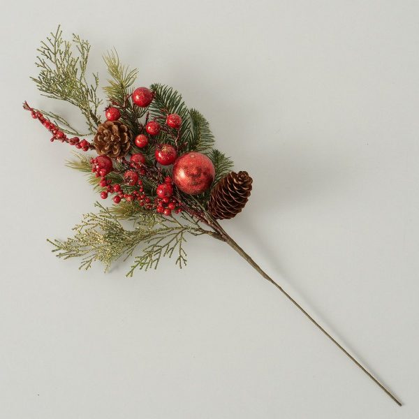 ΚΛΑΔΙ ΠΕΥΚΟΥ ΜΕ ΓΚΙ Audrey Indoor H10cm ΠΡΑΣΙΝΟ/ΠΕΥΚΟ plastic