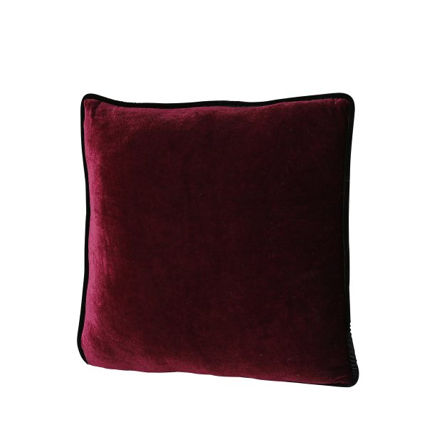 ΜΑΞΙΛΑΡΙ ΚΟΚΚΙΝΟ ΚΡΑΣΙΟΥ ΒΕΛΟΥΔΟ Velveti 40x40cm 100%polyester handwash only polyester