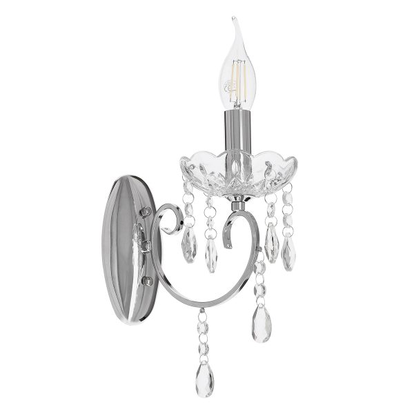 ΑΠΛΙΚΑ  ΜΟΝΟΦΩΤΟ  40W E14 ΧΡΩΜΙΟ ΚΡΥΣΤΑΛΛΟ H25 W22cm