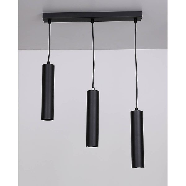 ΦΩΤΙΣΤΙΚΟ ΡΑΓΑΣ 3ΦΩΤΟ D25cm 25W GU10 ΜΑΥΡΟ ΜΕΤΑΛΛΟ