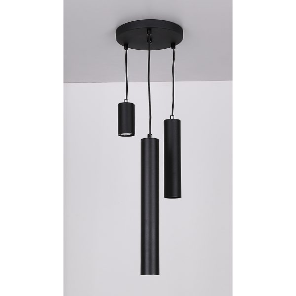 ΦΩΤΙΣΤΙΚΟ  3ΦΩΤΟ 25W GU10 ΜΑΥΡΟ ΜΕΤΑΛΛΟ