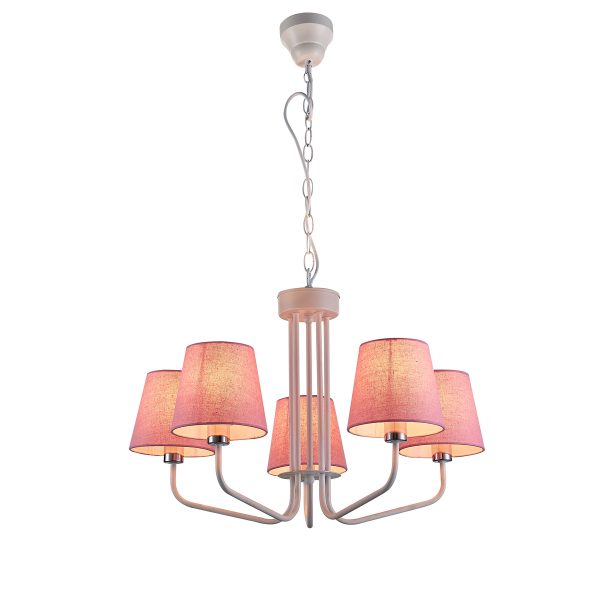 ΦΩΤΙΣΤΙΚΟ 5ΦΩΤΟ 60W E14 ΛΕΥΚΟ ΚΑΠΕΛΟ ΡΟΖ