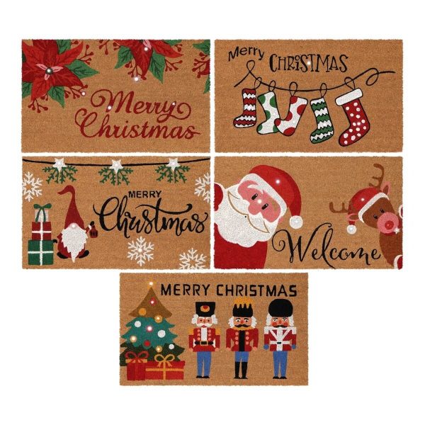 ΠΑΤΑΚΙ ΕΙΣΟΔΟΥ 5/ass ΧΡΙΣΤΟΥΓΕΝΝΙΑΤΙΚΟ ΘΕΜΑ ΜΕ LED 75x45x2cm