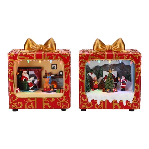 ΚΟΥΤΙ ΔΩΡΟΥ 2/ass LED animated BATTERY ORDER 18,5x12,5x21,5cm multicolor