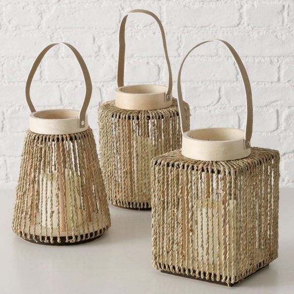 ΦΑΝΑΡΙ LED 3/ass Nista με Timer 17x17x22cm,  Indoor