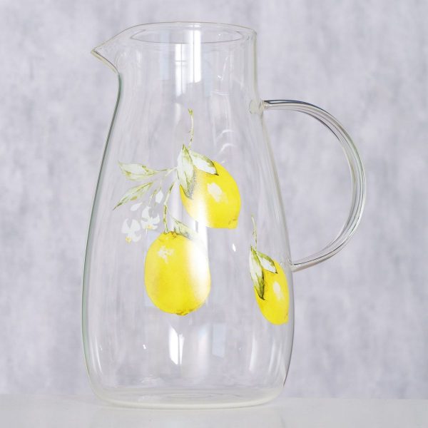 ΚΑΝΑΤΑ ΛΕΜΟΝΙΑ H 12cm D 12cm Capri 1.500ml Dishwasher proof 17Χ12Χ21cm ΔΙΑΦΑΝΕΣ ΓΥΑΛΙ