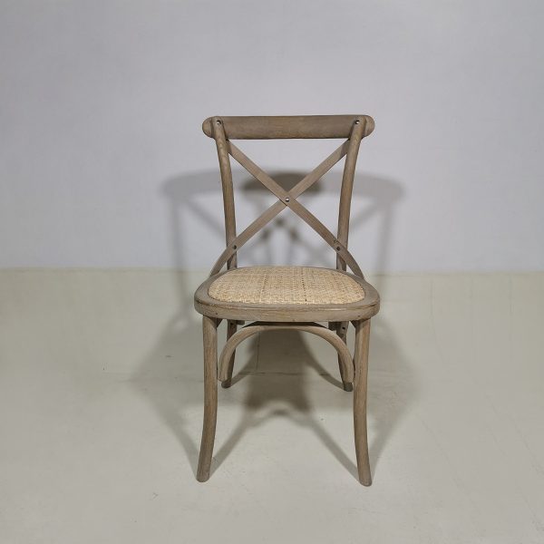 ΚΑΡΕΚΛΑ ΧΙΑΣΤΗ TOON με  RATTAN SEAT ANT.GREY W44xD42xH46/88CM