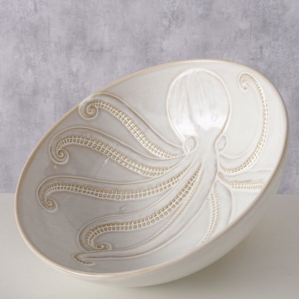 ΜΠΟΛ ΧΤΑΠΟΔΙ Polipo, ΛΕΥΚΟ Round, Dishwasher proof, H8cm D25cm ΚΕΡΑΜΙΚΟ