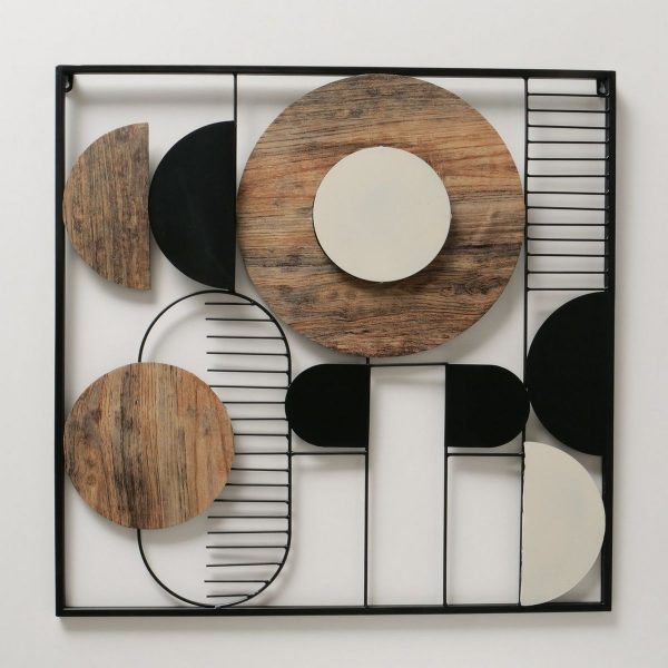 ΕΠΙΤΟΙΧΙΟ ΔΙΑΚΟΣΜΗΤΙΚΟ Canio, 66Χ66Χ2cm Mat, ΚΑΦΕ ΜΑΥΡΟ ΜΕΤΑΛΛΟ