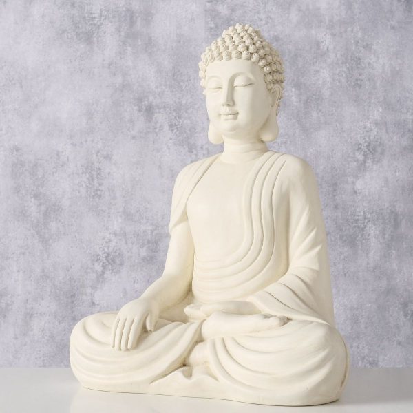 ΒΟΥΔΑΣ ΦΙΓΟΥΡΑ Canoso 22Χ14Χ30cm ΚΡΕΜ Polyresin