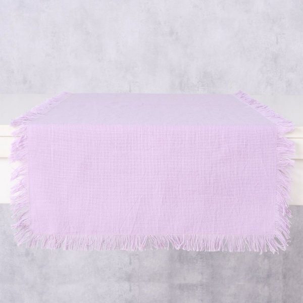 ΤΡΑΒΕΡΣΑ Lenea, 140x40cm Light purple, Cotton