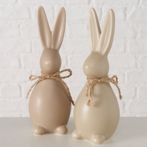 ΛΑΓΟΣ 2/ass ΦΙΓΟΥΡΑ ΚΑΦΕ Paddy 6Χ6Χ18cm, ΚΕΡΑΜΙΚΟ