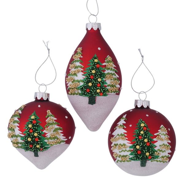 ΣΤΟΛΙΔΙ 3/ass ΜΕ ΧΑΝΤΡΕΣ ΔΕΝΤΡΟ ΚΟΚΚΙΝΟ ΠΡΑΣΙΝΟ ΛΕΥΚΟ Teano H14cm D8cm ΓΥΑΛΙ